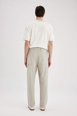Брюки прямого кроя из смесового льна Relax Fit - Defacto фото 10