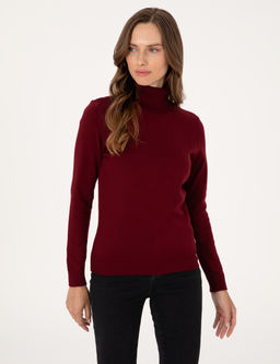 Vi_ne Slim Fit Bal_k__ Yaka Basic Kazak