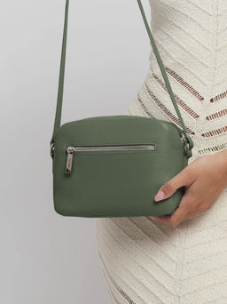 Женская кожаная сумка Richet 2611LN 956 Зеленый