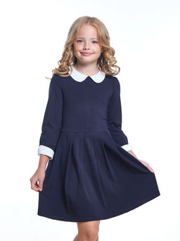 Платье в школу синее с белым воротником UD 4895 т.синий - Mini maxi фото 4