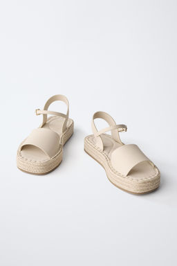 SANDALIA YUTE / Blanco Crudo - Zara фото 3