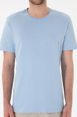 Erkek Regular Fit Bisiklet Yaka Mavi Basic Ti__rt Sepette S_rpriz _ndirim - U.s. polo assn фото 7
