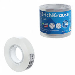 Цена за 1 шт. Набор из 4 клейких лент ErichKrause Clear, 12ммх33м, прозрачный (в пленке)