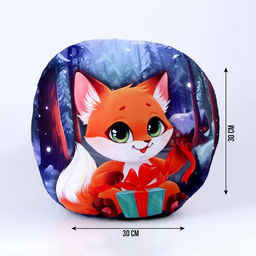 Подушка круглая Лисёнок - Mni mnu фото 2