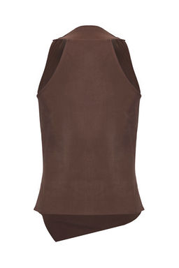 Limited Edition Kahverengi Modal Kruvaze Dokuma Bluz TWOSS25BZ00363