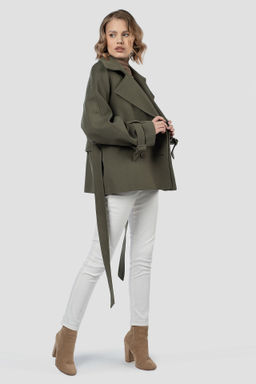 01-12135 Пальто женское демисезонное (пояс) - El podio фото 4