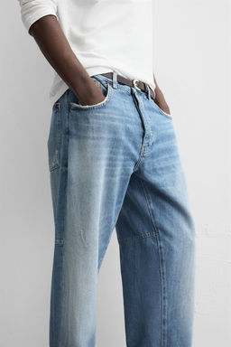 REWORKED RELAXED FIT JEANS - Zara фото 6