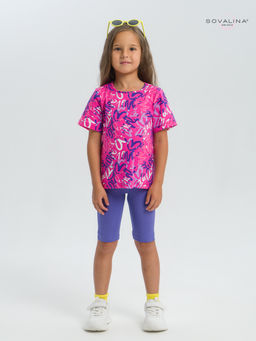 Костюм Актив надписи фуксия-вери-пери - Sovalina фото 2