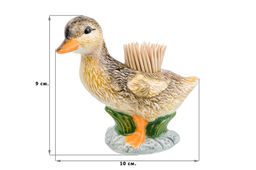 Вазочка под зубочистки 45 мл 10*5*9 см Уточка + зубочистки - Elan gallery фото 2