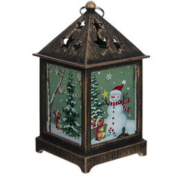 Изделие декоративное "Фонарь" (подсветка, 3xLR44), L6,5 W6,5 H12,5 см, 3в.