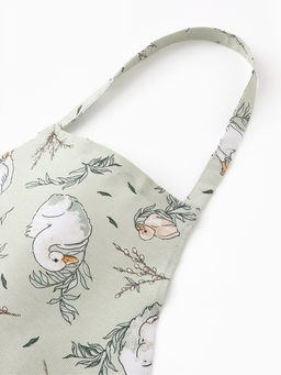 Фартук «Доляна» Divine day, зеленый, 60×70 см, 100% хлопок, рогожка 164 г/м²