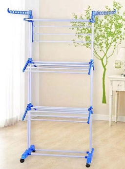 Сушилка для одежды напольная 76x50x172 см / L68blue /уп 6/3,1 кг