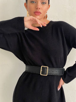 11333 Платье чёрное вязаное - Martichelli фото 5