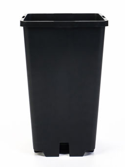 Цена за 4 шт. Горшок для рассады, 2 л, 12×12×17 см, пластик, чёрный