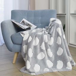 Плед светящийся Casa Conforte Stella Casper 100х150см, серый, фланель 190 гр/м, пэ100%  фото 2