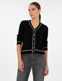 Siyah Slim Fit Triko H_rka