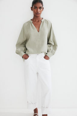 Blusa en tejido doble