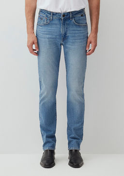 Dylan Classic Denim Puslu Indigo Mavisi Jean Pantolon  фото 4