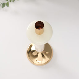 Металлический подсвечник на 1 свечу «Нурулла», d=3 см, 10.5×10.5×31 см