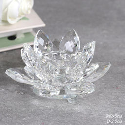 Подсвечник Лотос 9,5 см / GT792 /уп 60/прозрачный - Галеонтрейд фото 3