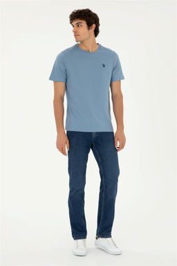 Мужская базовая футболка цвета индиго Неожиданная скидка в корзине - U.s. polo assn фото 4