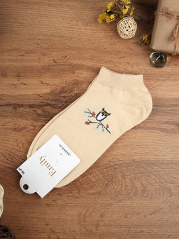 Носки р. 35-40 Птичка короткие / L803 /уп 10/500/1200/ ОДНА ПАРА/ МАРКА