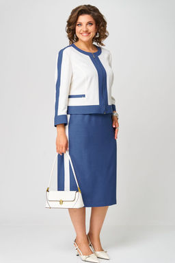 Костюм Aira Style 24124 молочно-синий