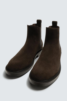 LEATHER CHELSEA BOOTS - Zara фото 12