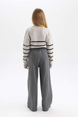 Широкие овальные брюки для девочек - Defacto фото 10