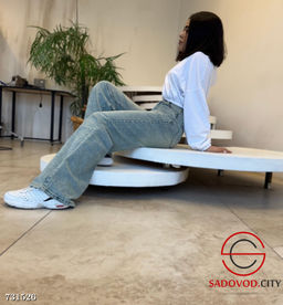 Джинсы трубы стрейч женские