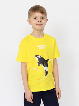 CRB wear/CSKB 63789-30-402 Футболка для мальчика,желтый/Ex.Cherubino