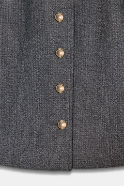 BLAZER ENTALLADA CUELLO REDONDO / Gris - Zara фото 9