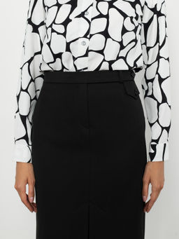 юбка, прямого силуэта на подкладке с притачным поясом - Трика фото 3