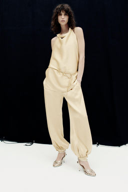 ZW COLLECTION SATIN BALLOON TROUSERS - Zara фото 5
