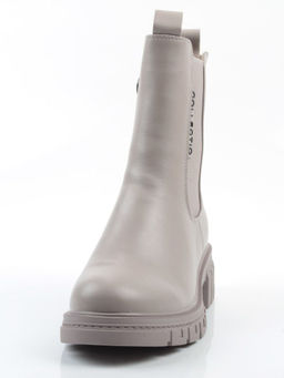 04-PAM370-3Z GRAY/BEIGE Ботинки зимние женские (натуральная кожа, 100% шерсть)