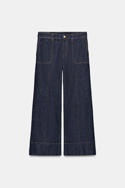 JEANS Z1975 CULOTTE TIRO MEDIO / Azul - Zara фото 7