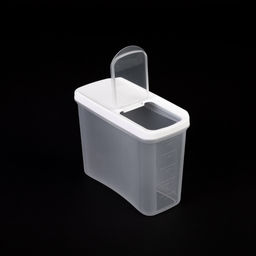 Цена за 2 шт. Емкость для сыпучих продуктов "Лайн" 1,5л (белый) М9003