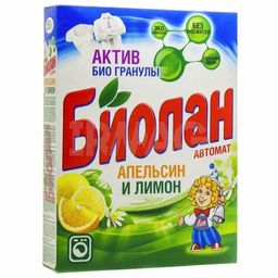 БИОЛАН-АВТОМАТ стир.порошок 350гр Апельсин и лимон (К-736-4/705-4)