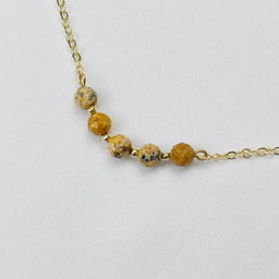 Колье на цепочке с песочной Яшмой 40 см +
