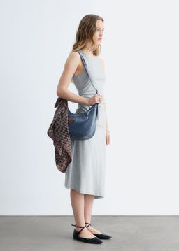 Vestido midi asim?trico con fruncido - H&m фото 6