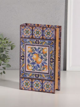 Шкатулка книга - сейф «Солнечные лимоны» дерево, искусственная кожа, 21×13×5 см