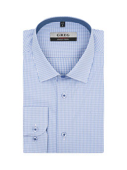 Сорочка мужская длинный рукав GREG 125/237/0026/Z/1 STRETCH  фото 2