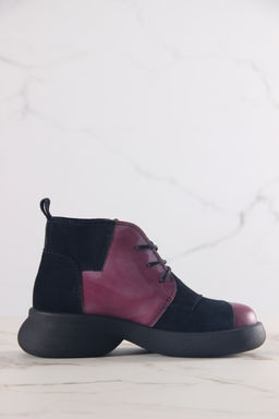 Ботинки EDART 305.927 bl. Вакса бордо+черная замша/байка - Ed'art фото 3