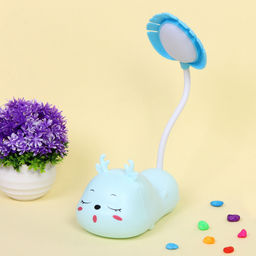 Цена за 2 шт. Настольная лампа "Sweet deer" 7.5*13.5*20 см LED, USB 0.6-3W, Голубой