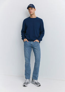 Hunter 90lar Puslu Vintage Ac?k Mavi Jean Pantolon