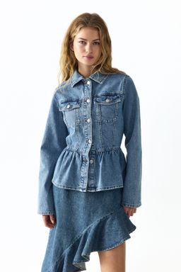 Cazadora denim con peplum - H&m фото 3