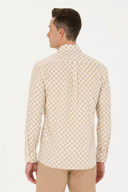 U. S. Polo Assn / Мужская рубашка с длинным рукавом Stone - U.s. polo assn фото 5