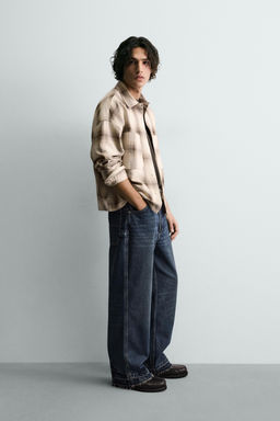 TEXTURED CHECK SHIRT - Zara фото 4