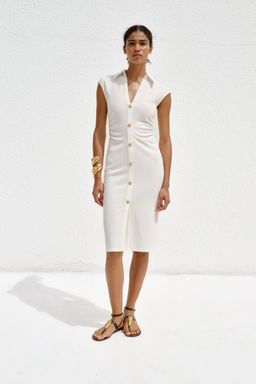 PIQU_ SHIRT DRESS