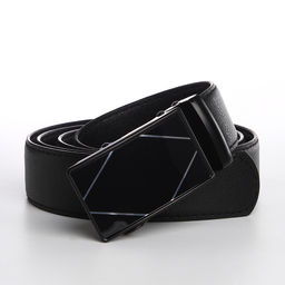 Ремень мужской Великан, ширина 3,5 см, автомат, цвет чёрный